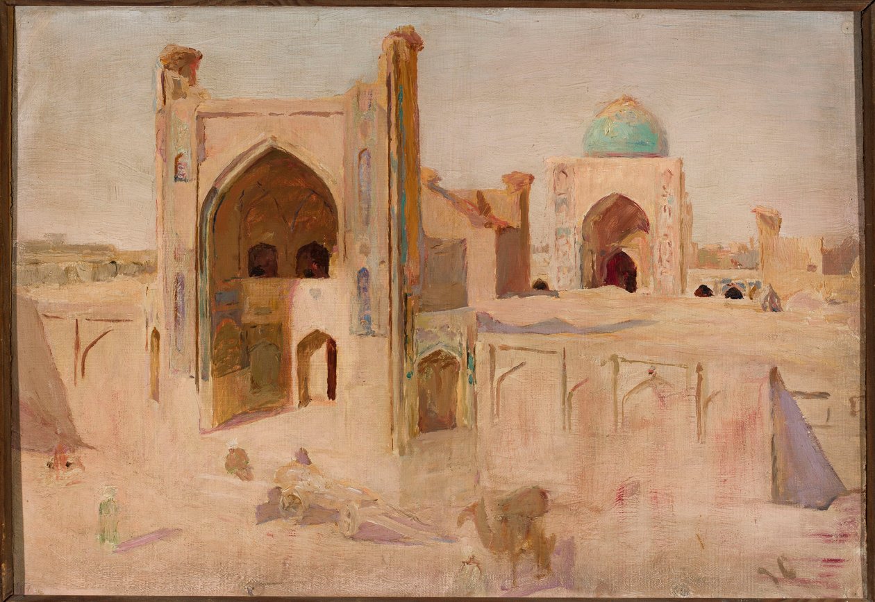 La mosquée Kalan à Boukhara. Extrait d