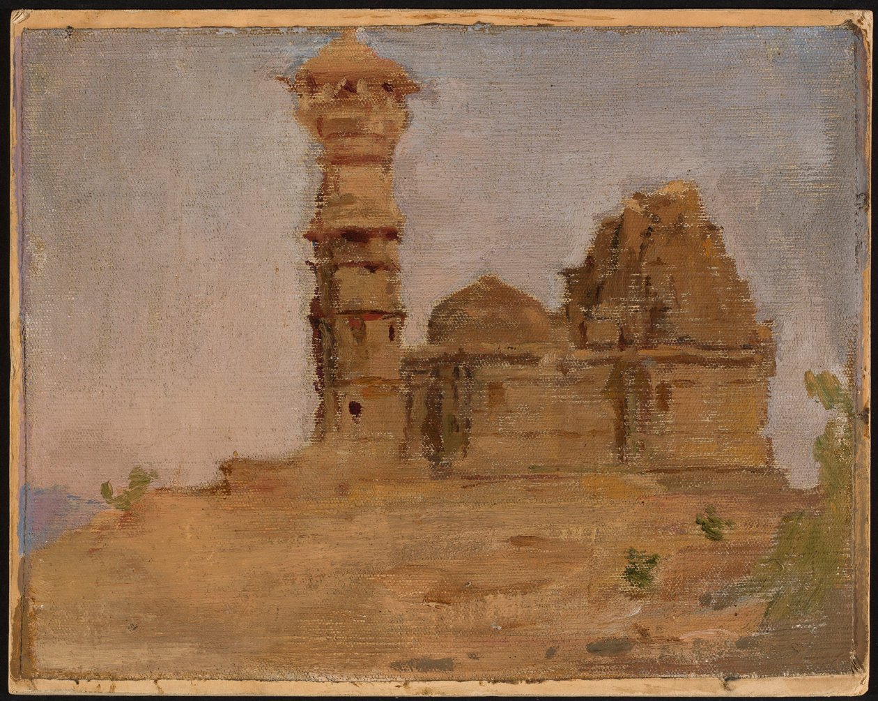 Ancien temple abandonné à Chittorgarh. D