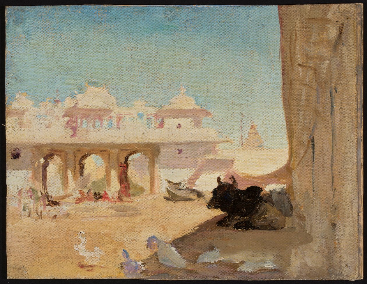 Cour du palais du maharaja. D