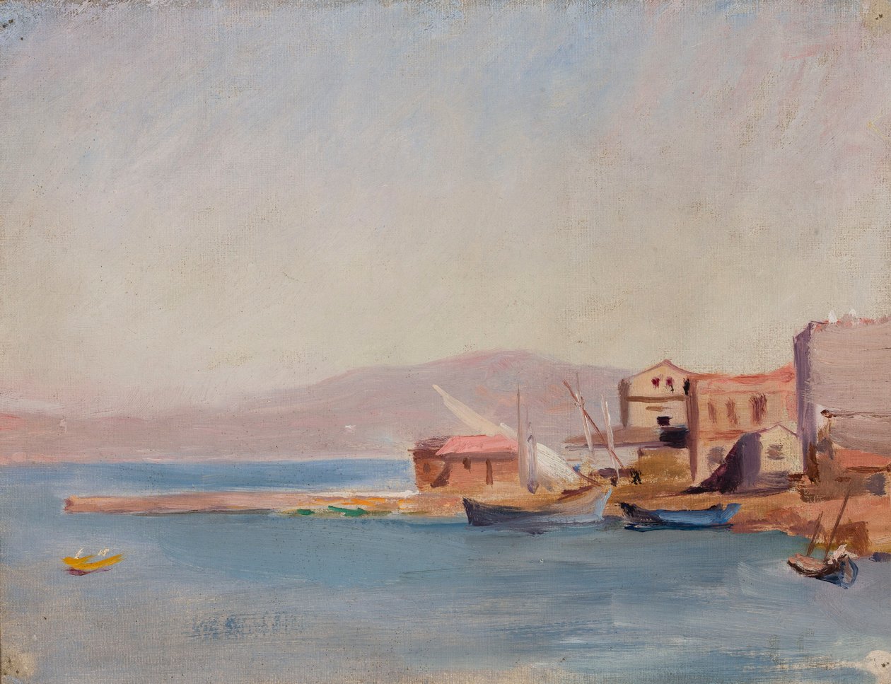 Le port – étude. Extrait d