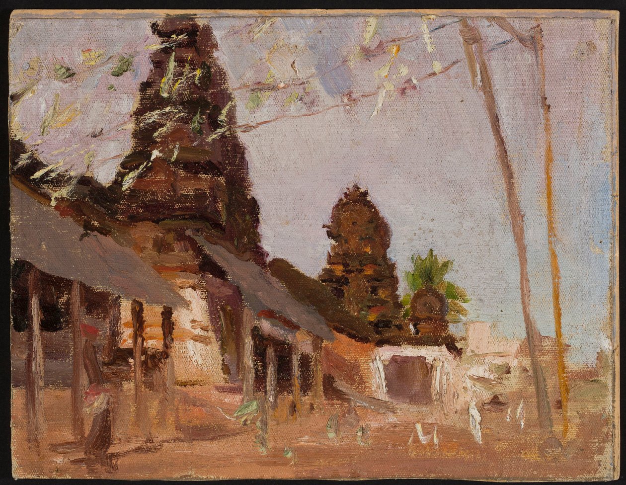 Rue dans la ville - étude. D