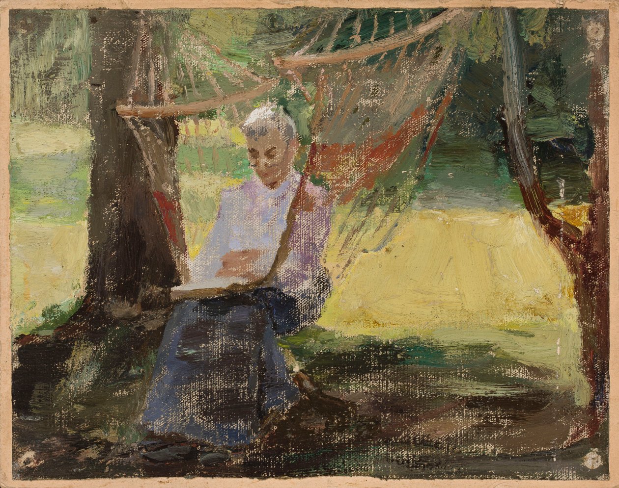 Dans un hamac - Portrait de Maria Rubtsova à Marijno - Jan Ciągliński