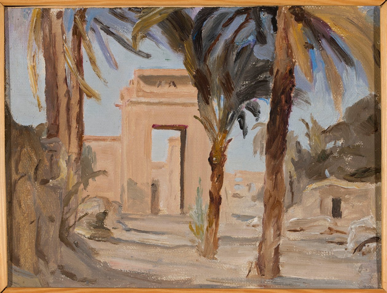 Entrée du temple de Karnak. Extrait d