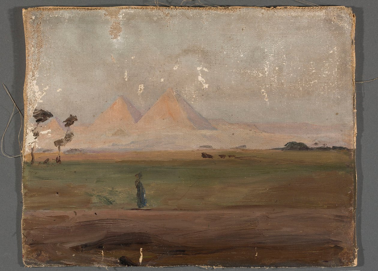 Vue des pyramides. D