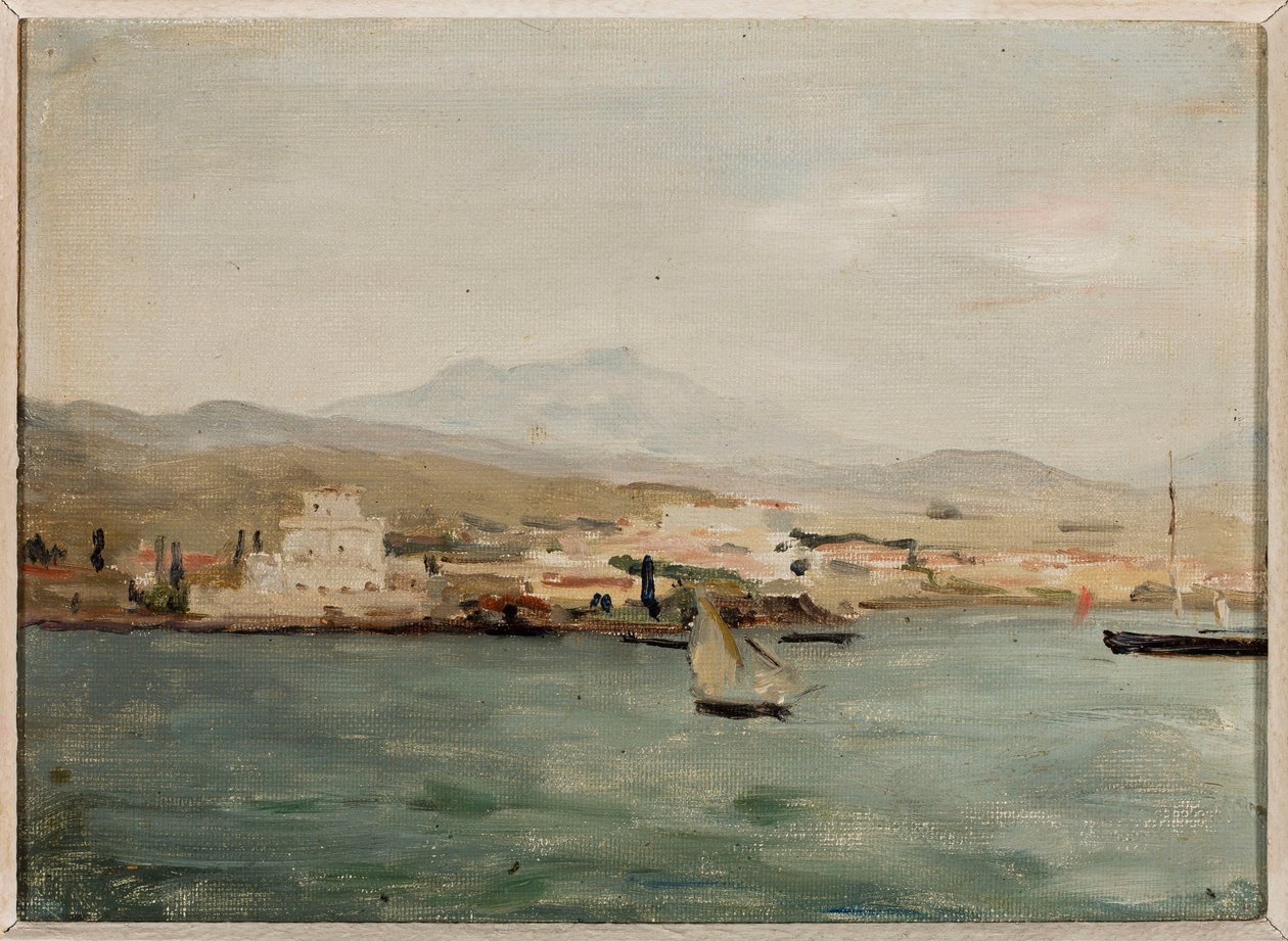 Vue du port de Salonique. Du voyage en Palestine - Jan Ciągliński
