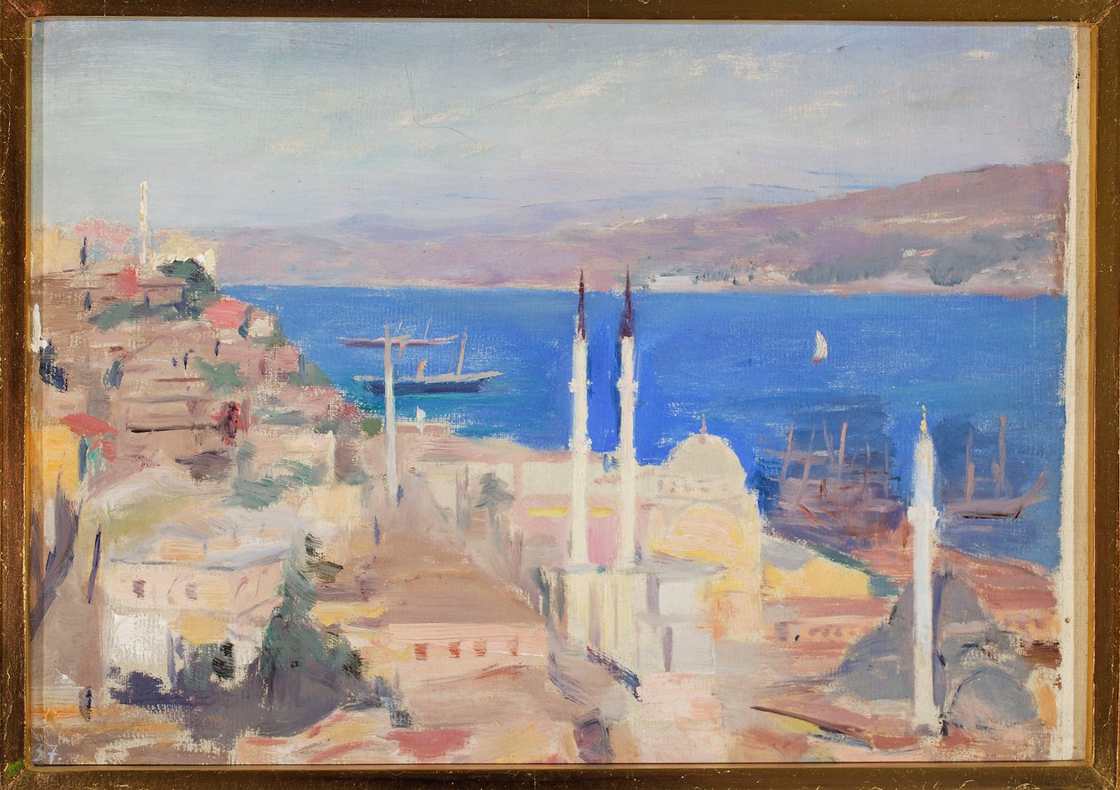 Vue du port de Constantinople. Du voyage à Constantinople - Jan Ciągliński