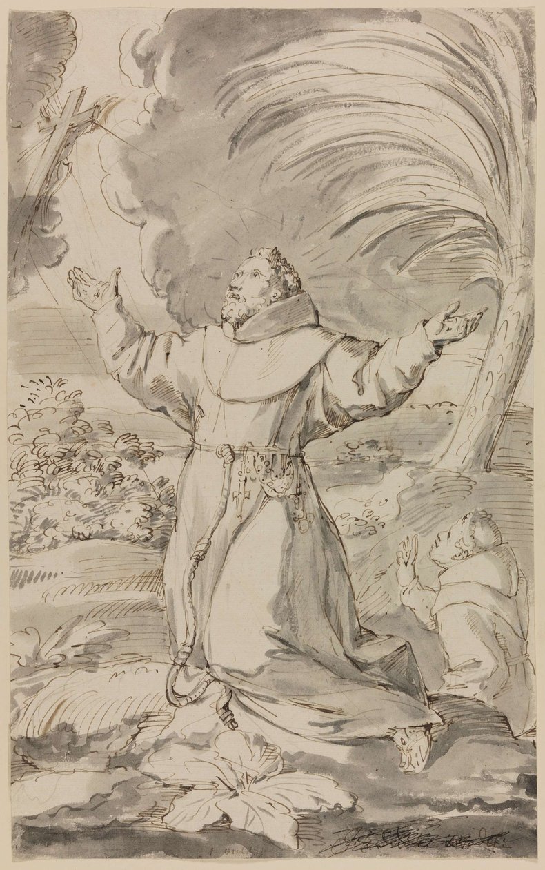 Saint François reçoit les stigmates - Jan Claudius de Cock