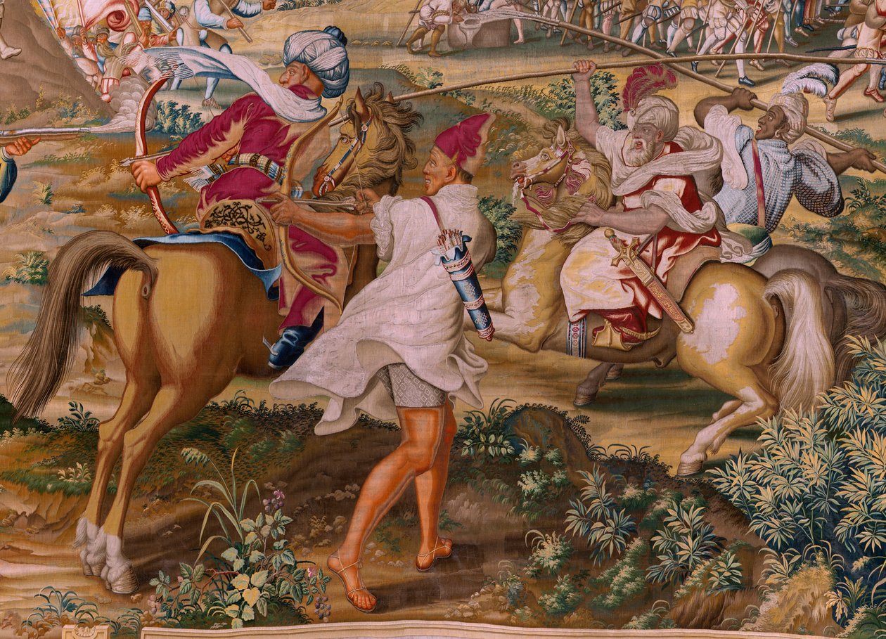 Tapisserie flamande. Série La Conquête de Tunis. L