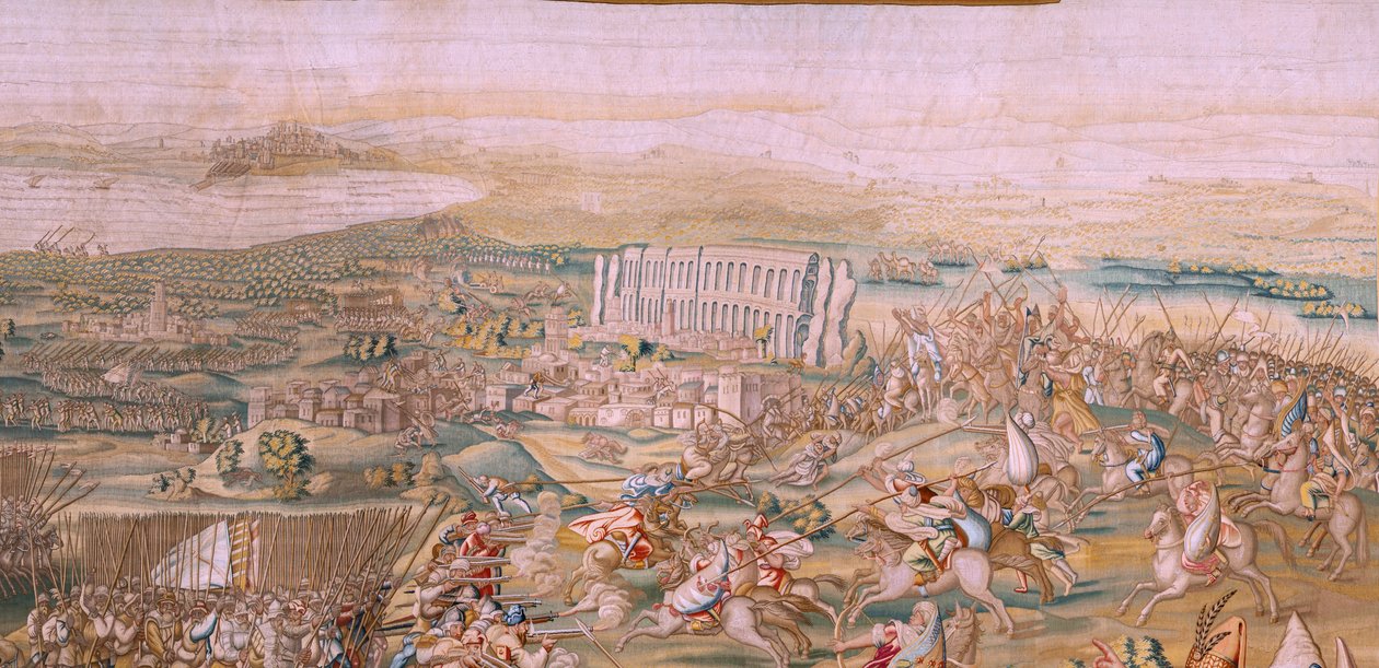 Tapisserie Flamande. Série La Conquête de Tunis. L