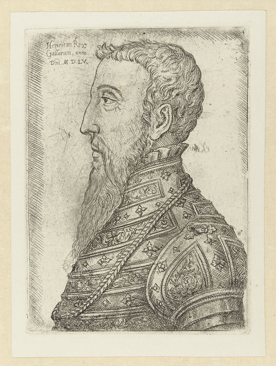 Portrait de Henri II (Henricus Rex Gallorum) - Jan Cornelisz Vermeyen