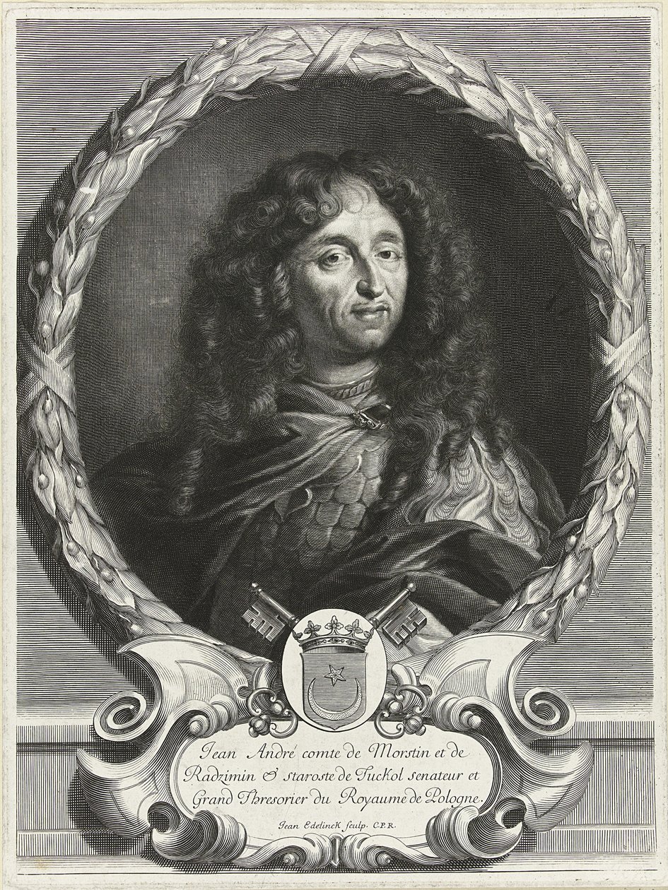 Portrait du poète Jan Andrzej Morsztyn 1621-1693, années 1670 - Jan Edelinck