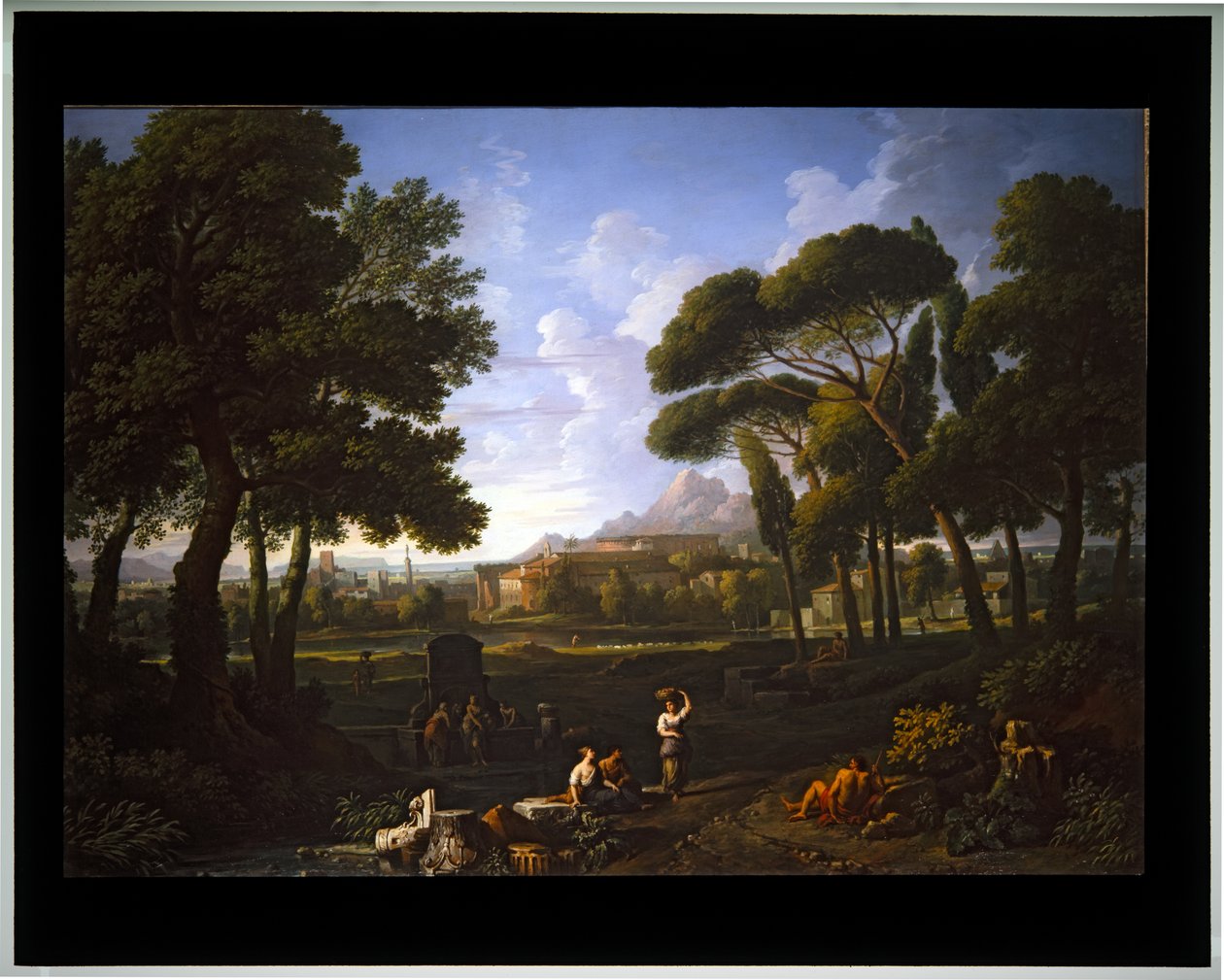 Paysage fantaisie vue de Rome - Jan Frans van (1662 1749) Bloemen