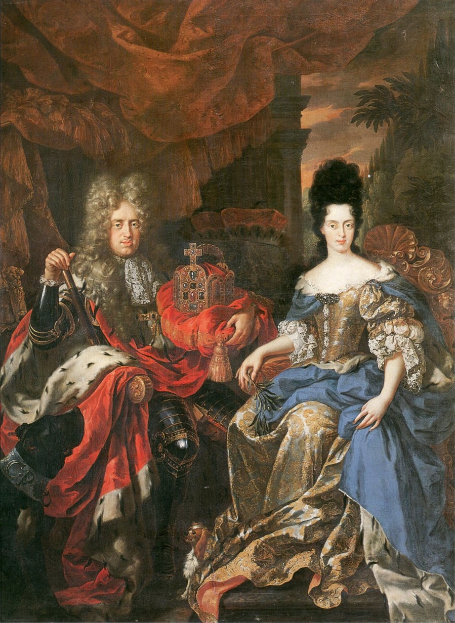 Johann Wilhelm II, Électeur palatin et Duchesse Anna Maria Luisa de Médicis, 1708 - Jan Frans van Douven