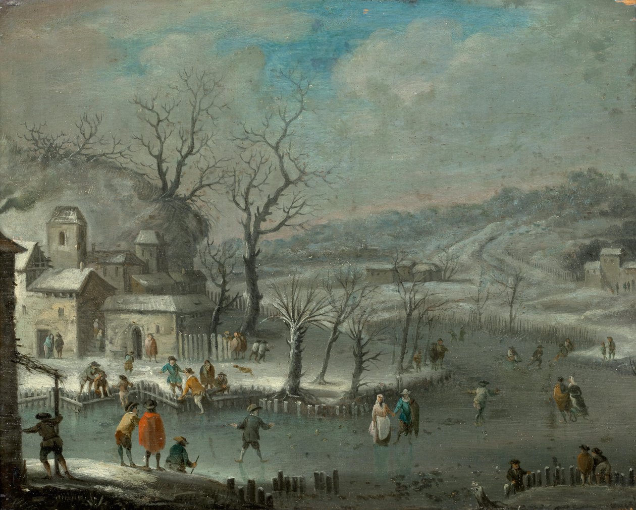 Paysage hivernal hollandais - Jan Griffier