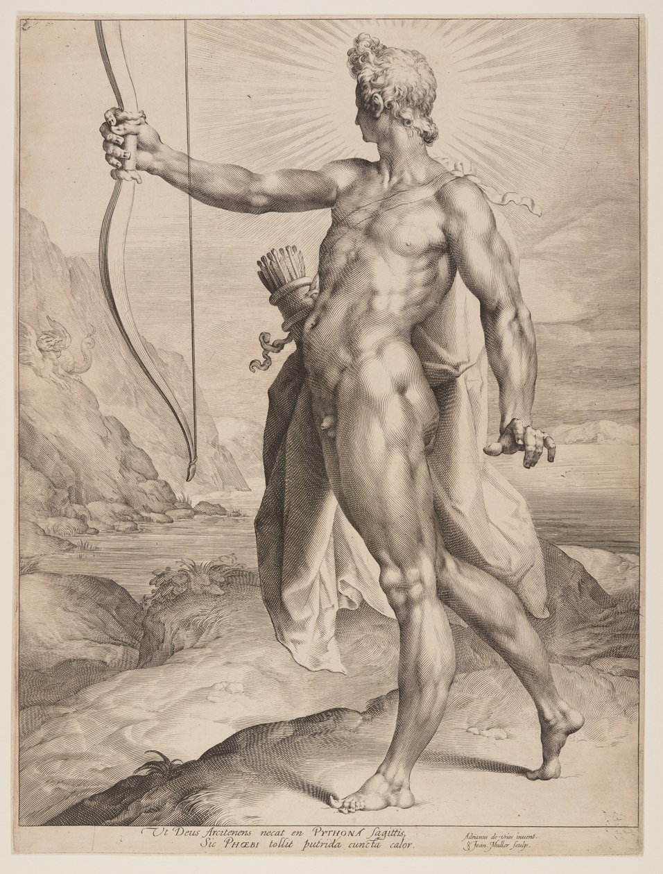 Apollon terrassant le python - Jan Harmensz. Muller