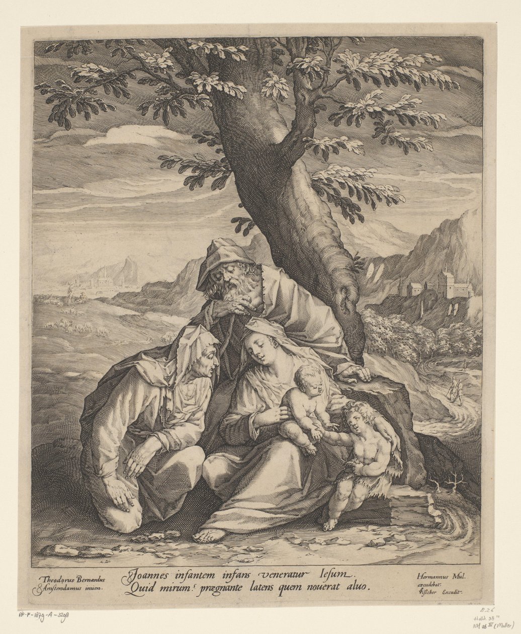 Sainte Famille avec Élisabeth et Jean-Baptiste - Jan Harmensz. Muller