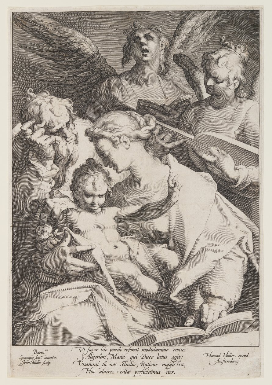 La Sainte Famille et deux anges musiciens - Jan Harmensz. Muller