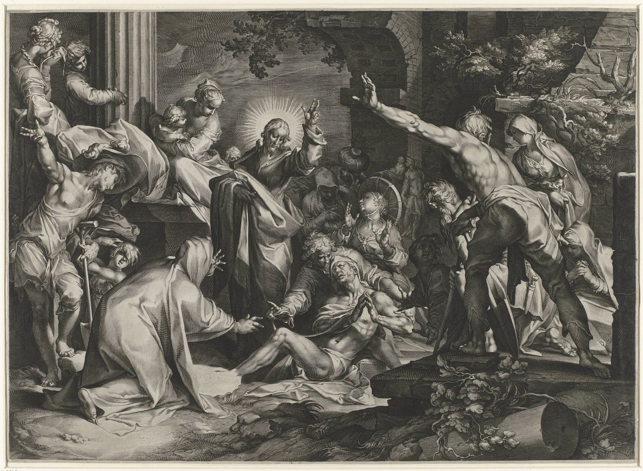 Résurrection de Lazare - Jan Harmensz. Muller