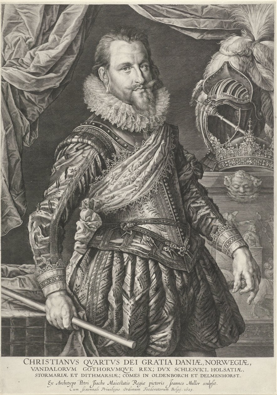 Portrait du roi Christian IV de Danemark et de Norvège - Jan Harmensz. Muller