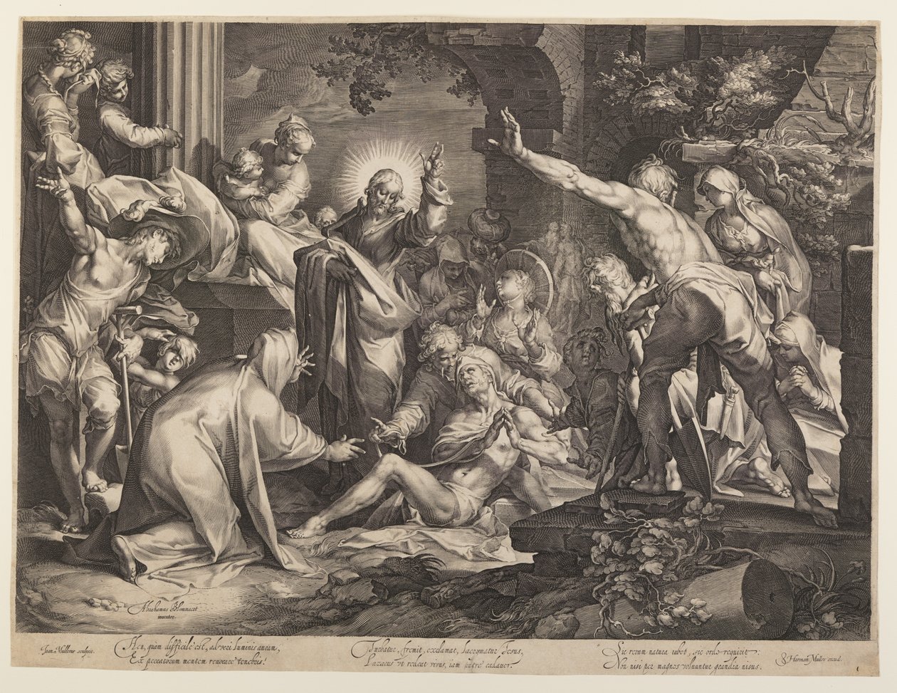 La résurrection de Lazare - Jan Harmensz. Muller