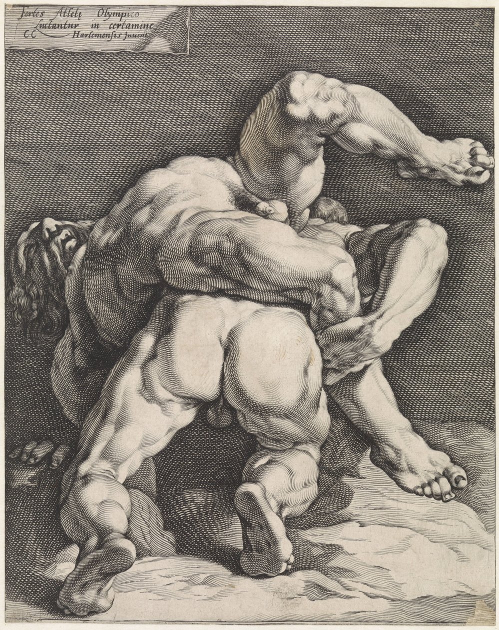 Deux lutteurs - Jan Harmensz. Muller