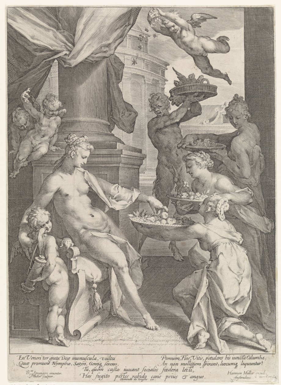 Vénus honorée par des nymphes et un faune - Jan Harmensz. Muller