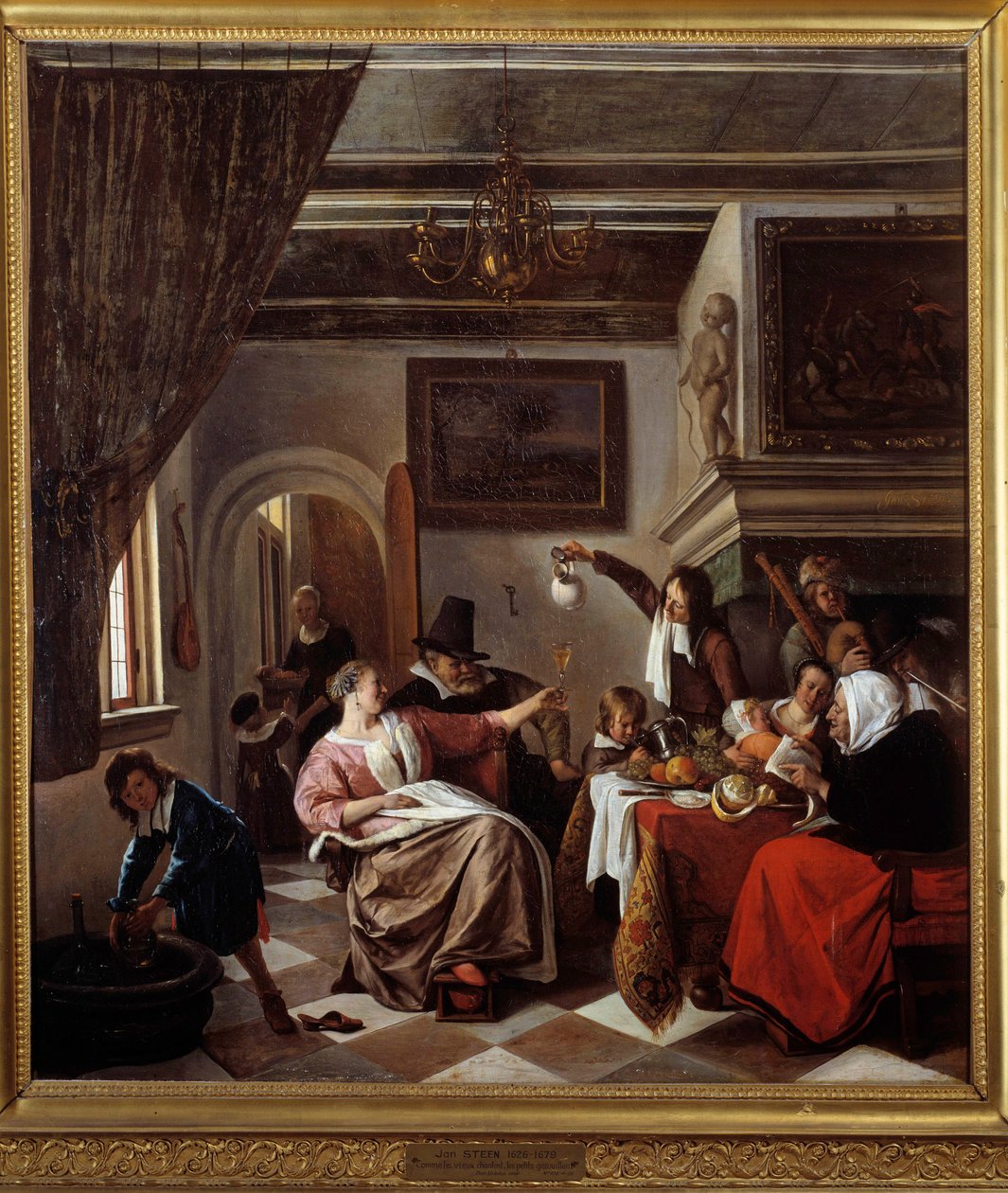 Comme chantent les vieux, les petits gazouillent - Jan Havicksz. Steen