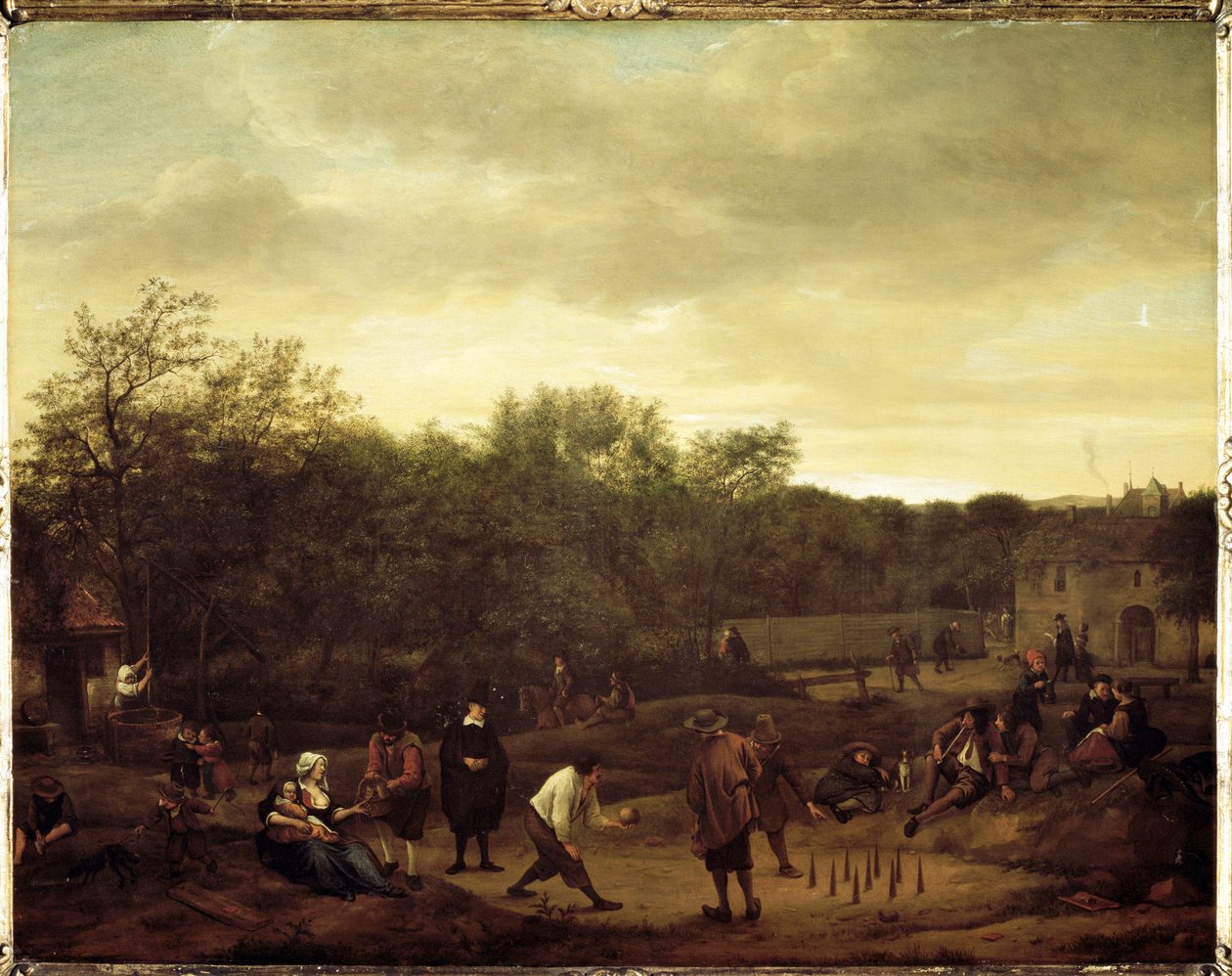 Paysans jouant aux boules en Hollande - Jan Havicksz. Steen