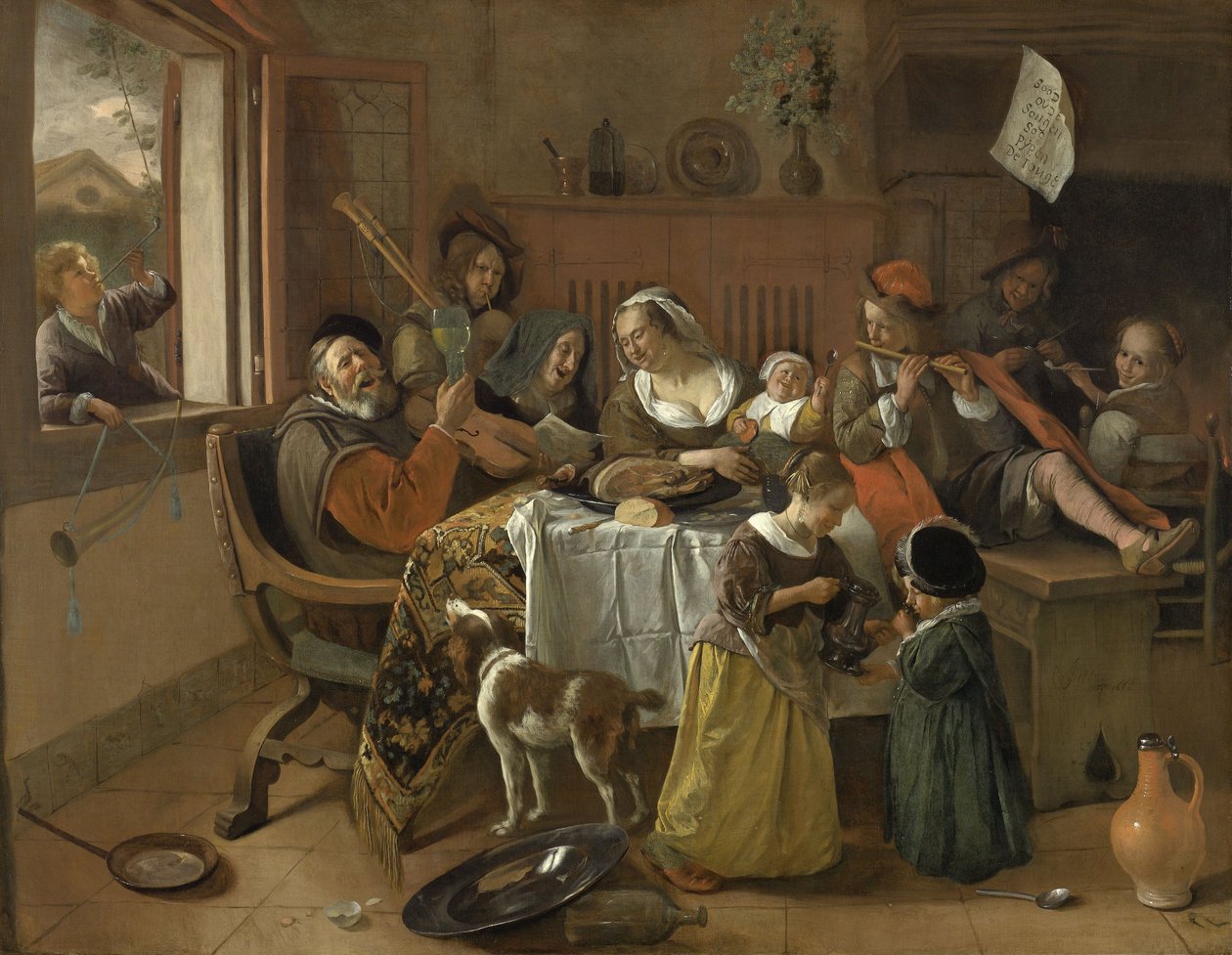 La famille joyeuse - Jan Havicksz. Steen