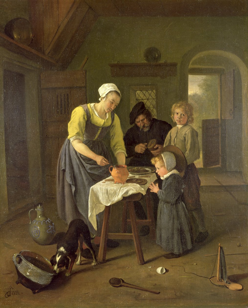Famille de paysans à l
