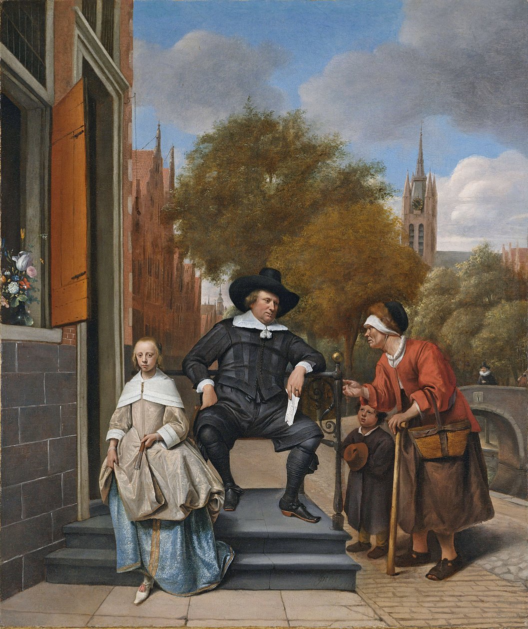 Le Bourgmestre de Delft et sa fille, 1655 - Jan Havickszoon Steen