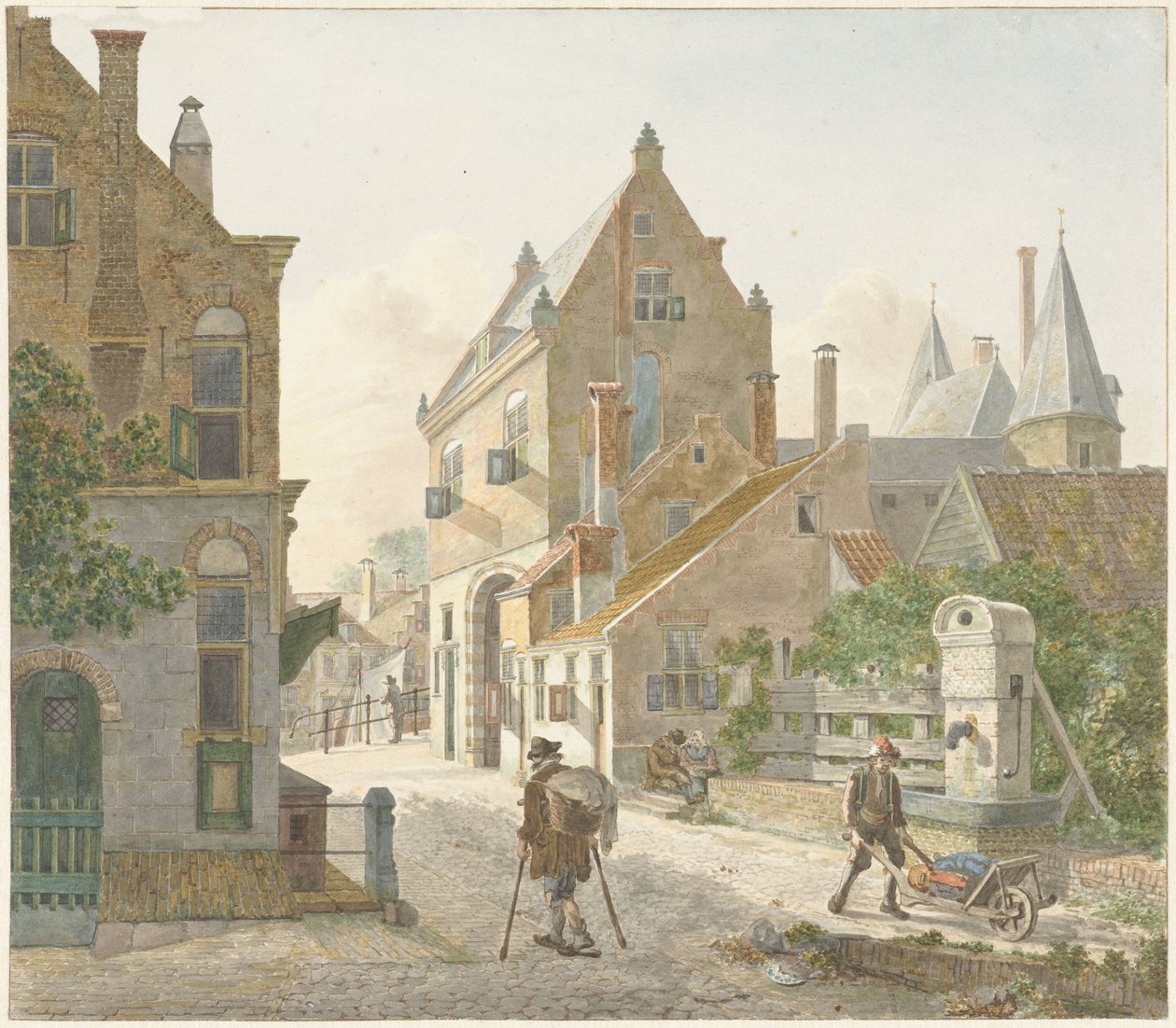 La Waardpoort et le Oude Gracht à Utrecht - Jan Hendrik Verheijen