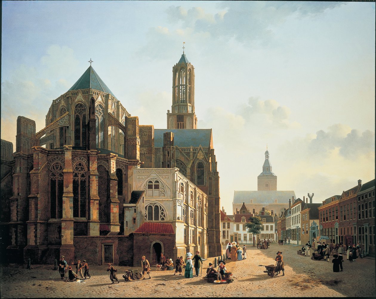 Vue du chœur et de la tour de la Cathédrale d
