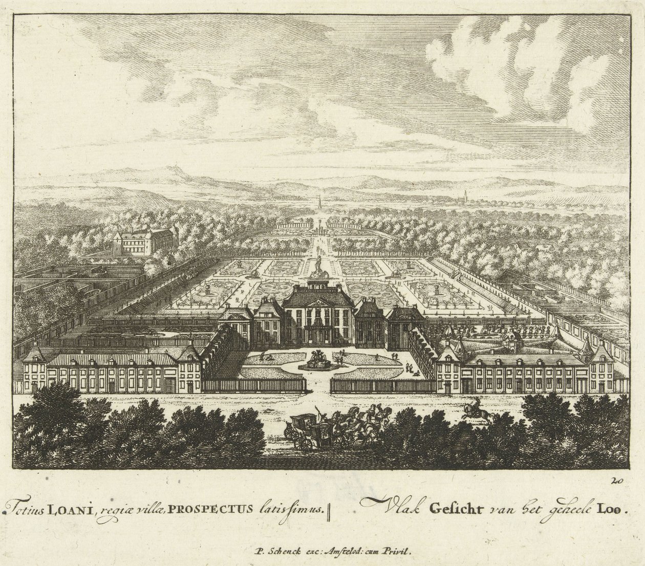Vue du Palais Het Loo, 1694-97 - Jan I van Call