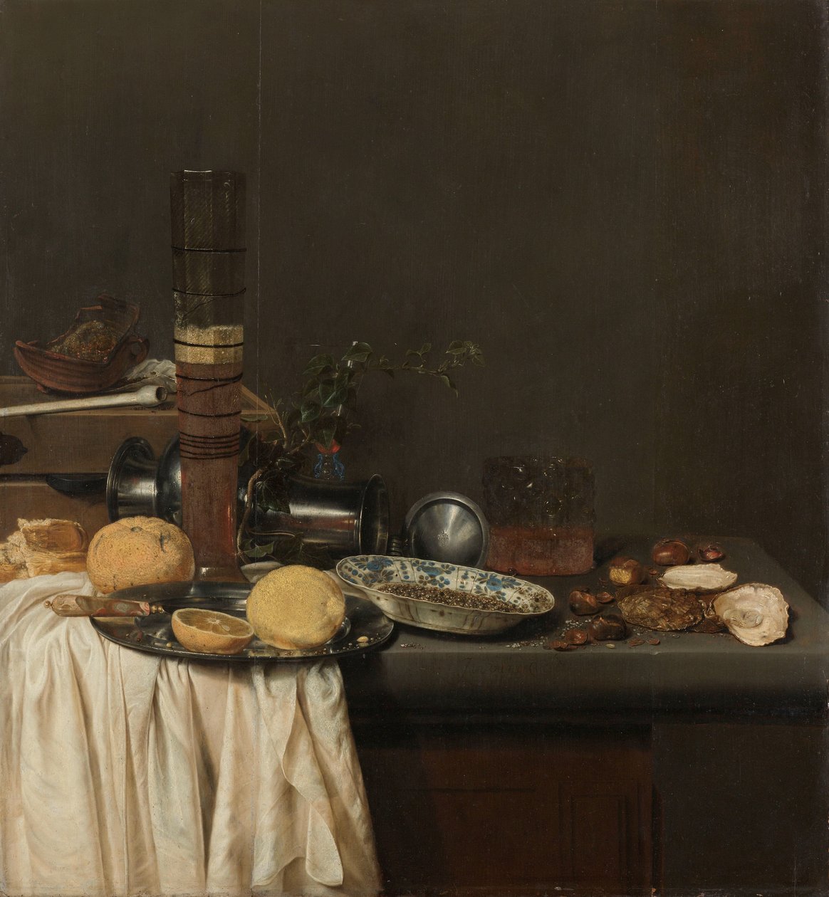 Nature morte avec un grand verre de bière - Jan Jansz. van de Velde (III)