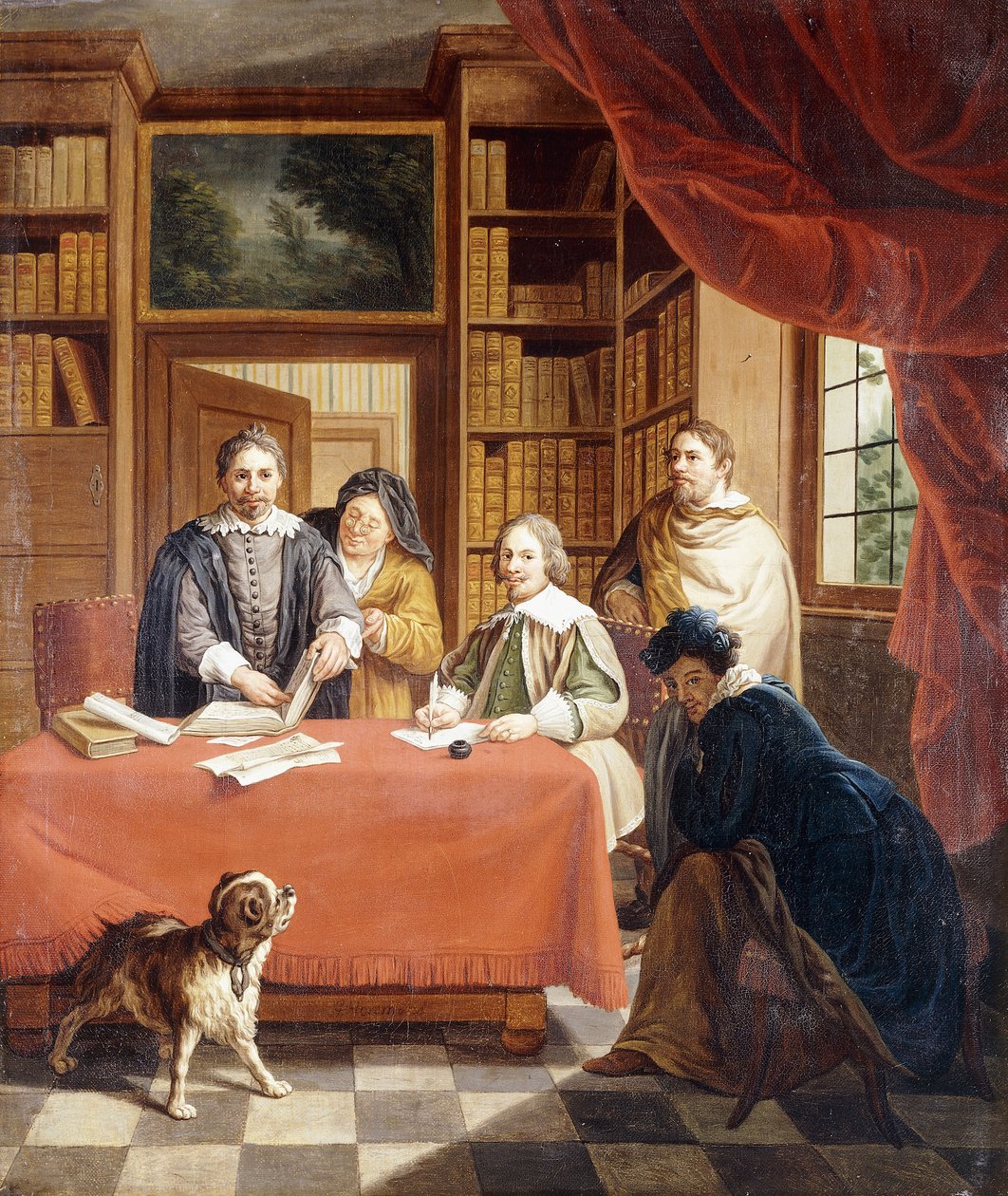 La préparation des contrats de mariage - Jan Josef the Younger Horemans