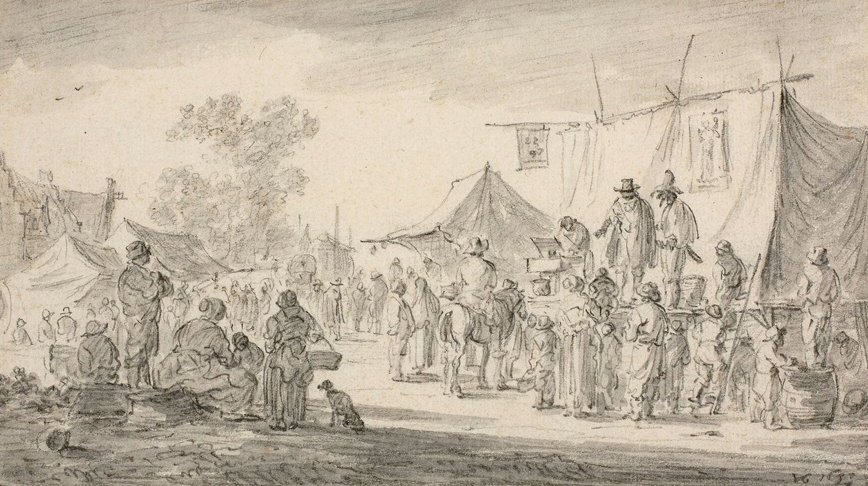 Foire de campagne, 1653 - Jan Josephsz van Goyen