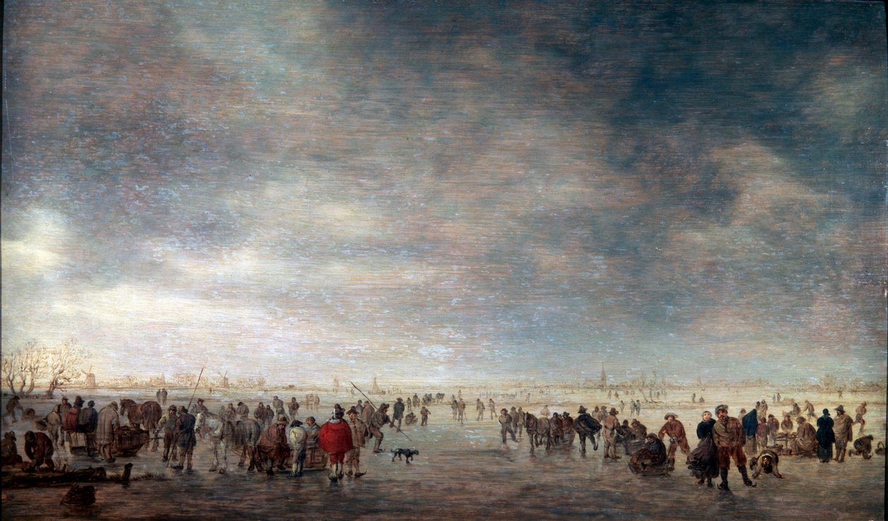 Patineurs sur glace - Jan Josephsz van Goyen