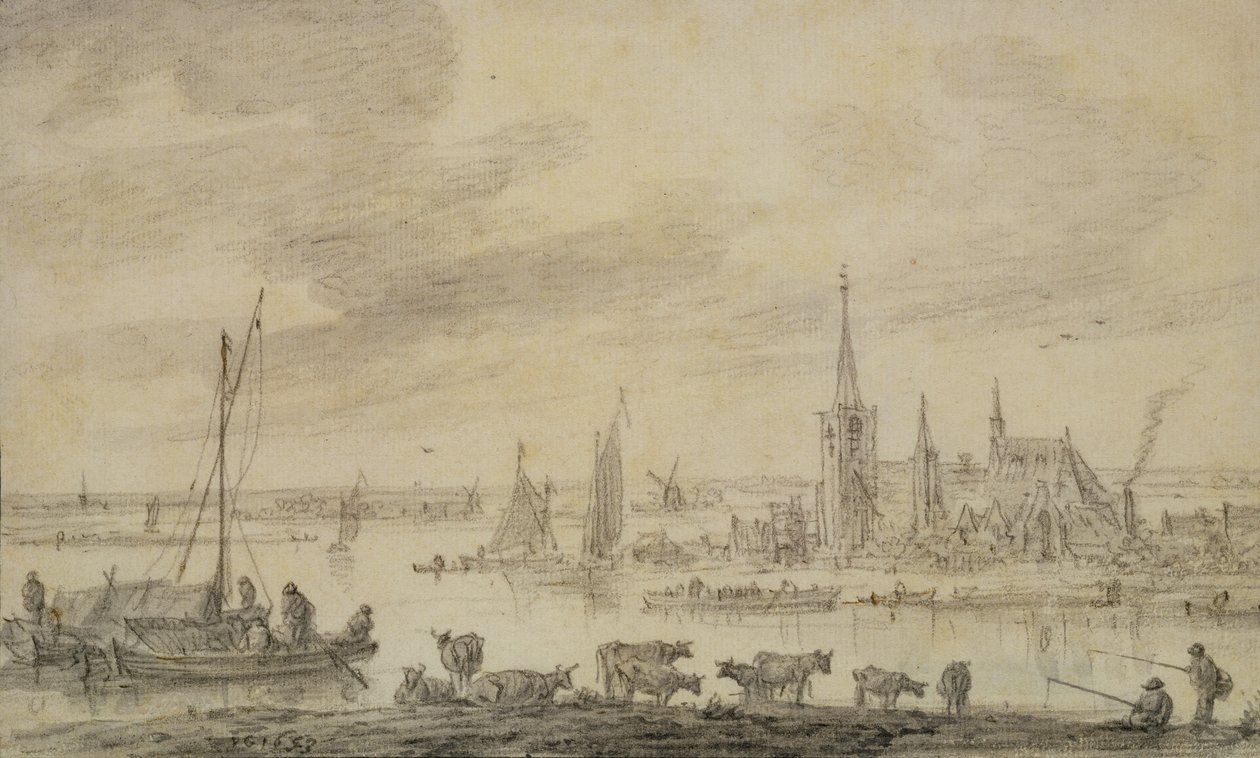 Paysage fluvial - Jan Josephsz van Goyen