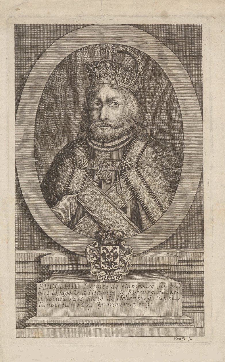 Rodolphe Ier de Habsbourg 1218-1291, roi des Romains - Jan Lauwryn Krafft