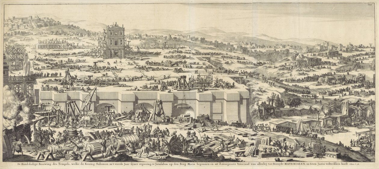 Construction du temple de Salomon - Jan Luyken