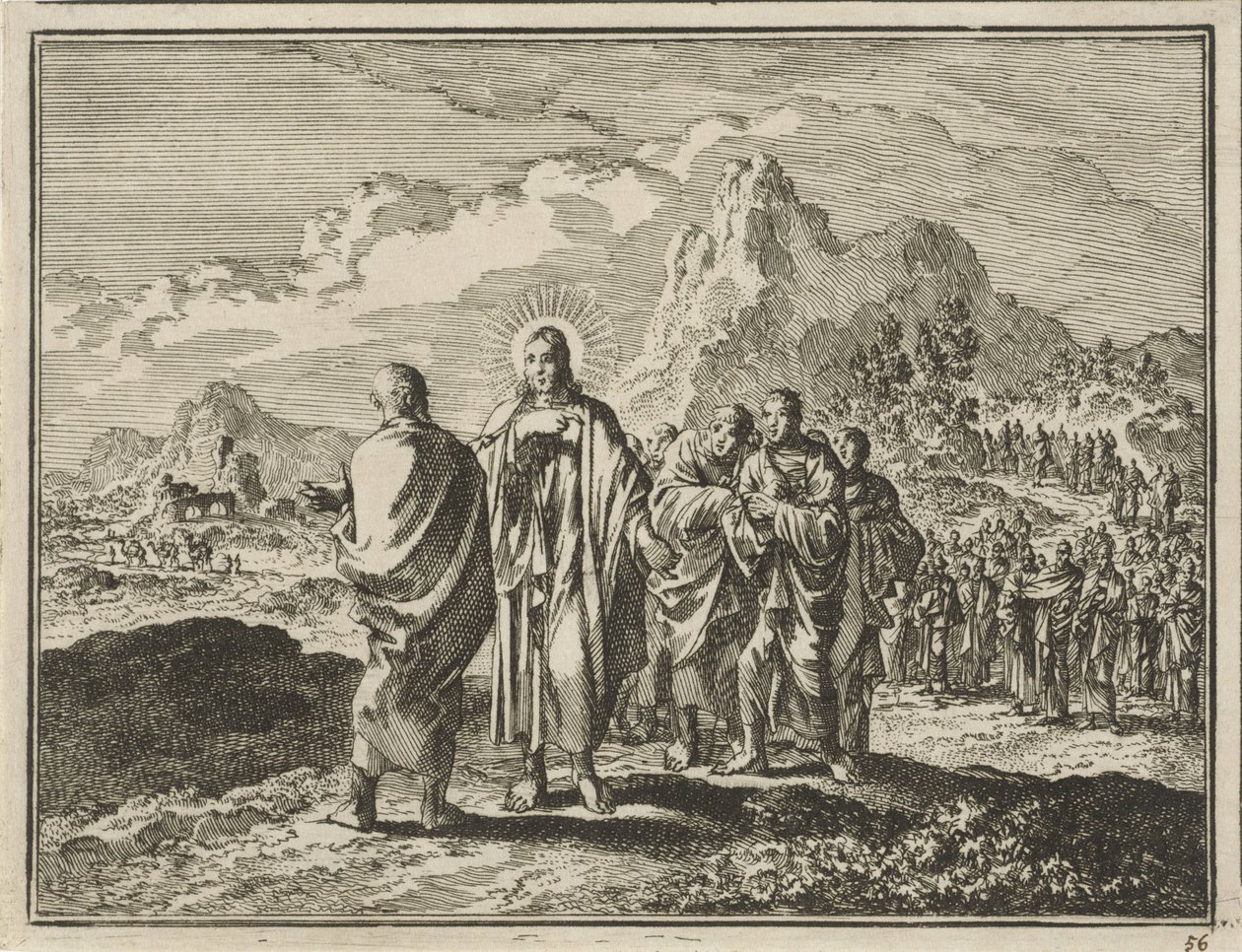 Le Christ punit Pierre - Jan Luyken