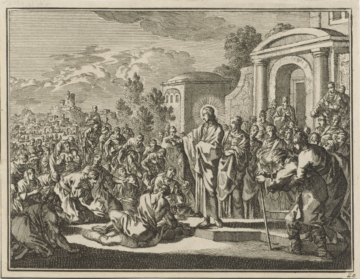 Le Christ guérit les malades - Jan Luyken
