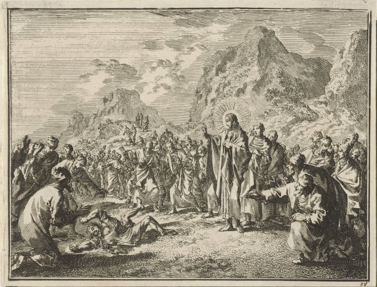 Le Christ guérit un enfant possédé - Jan Luyken