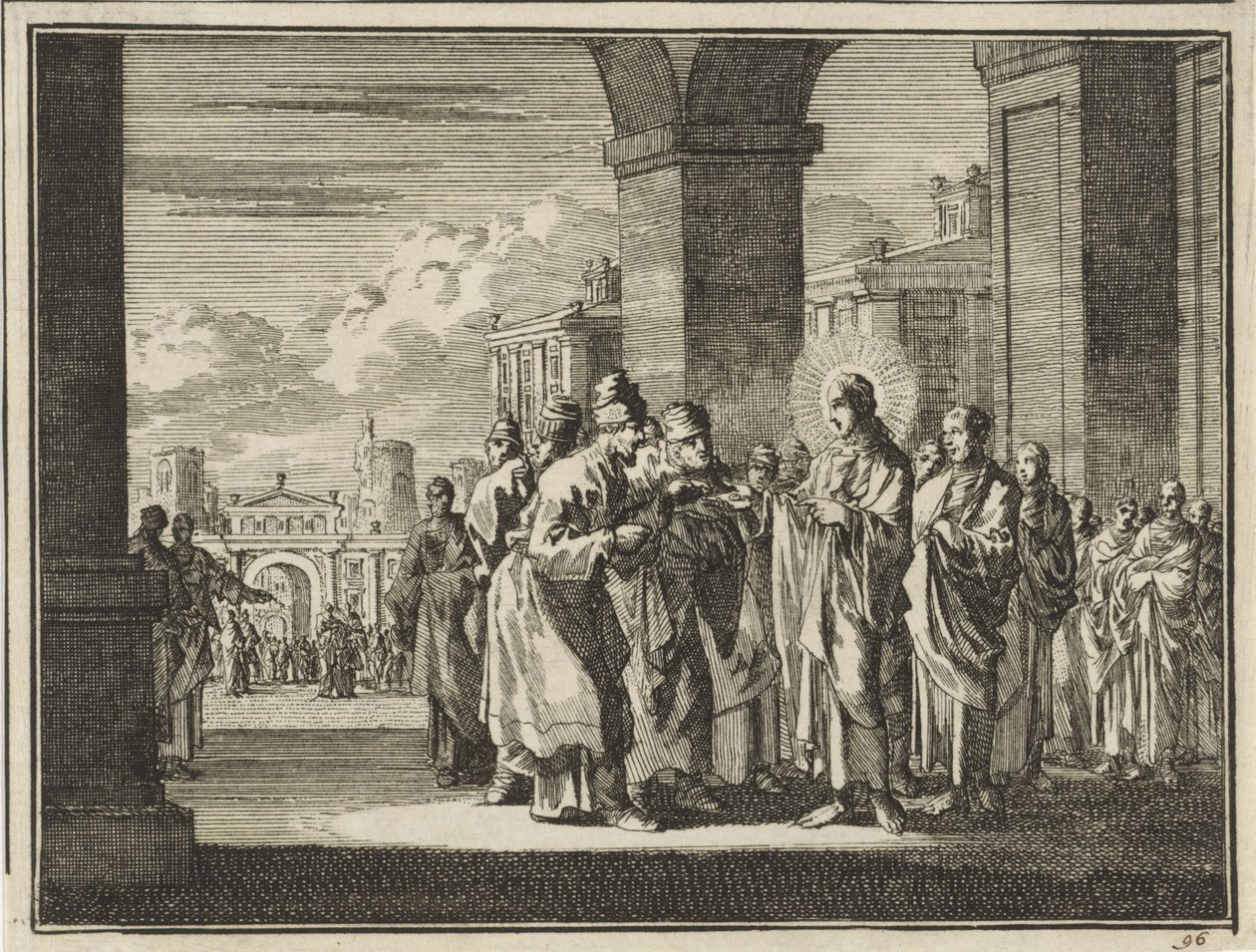 Le Christ débat avec les pharisiens au sujet de l
