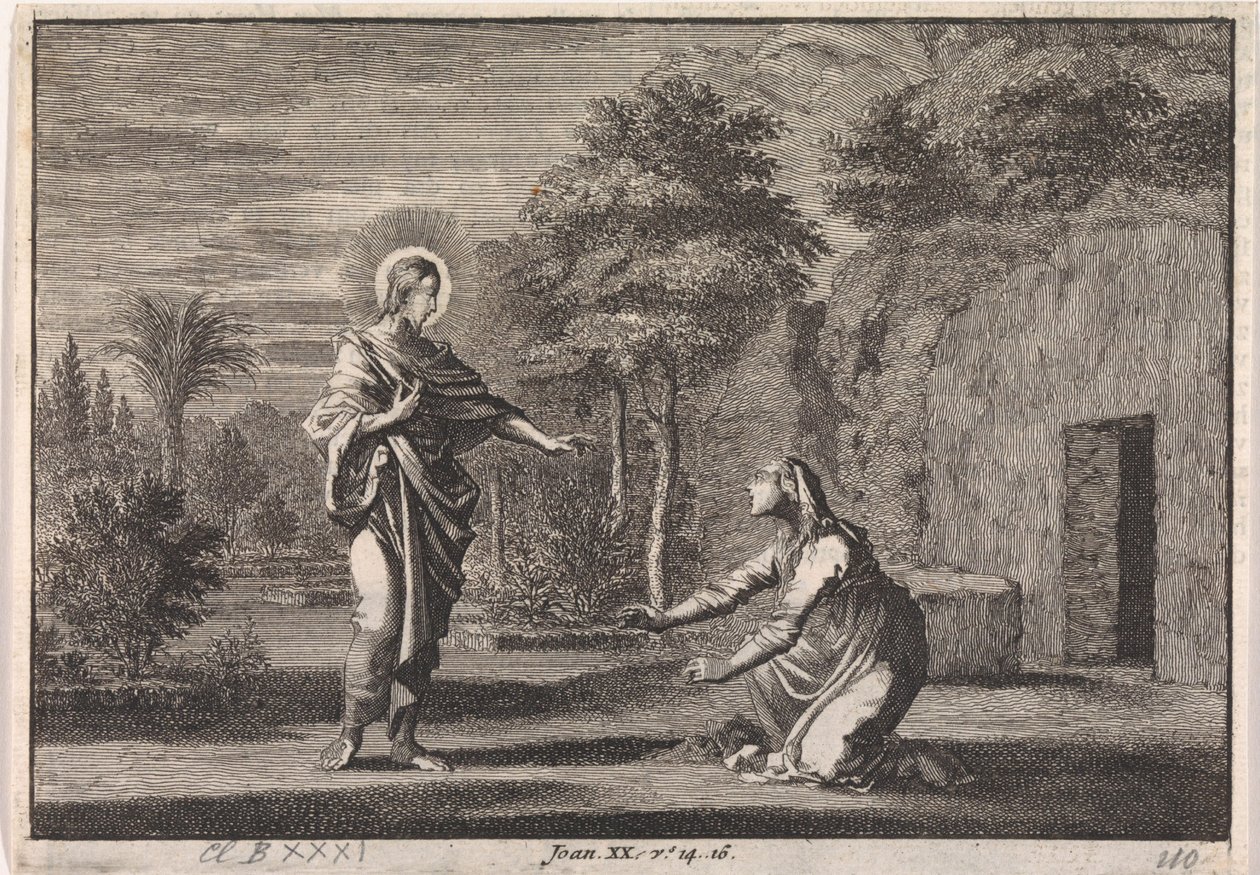 Le Christ apparaît à Marie Madeleine (Noli me tangere) - Jan Luyken