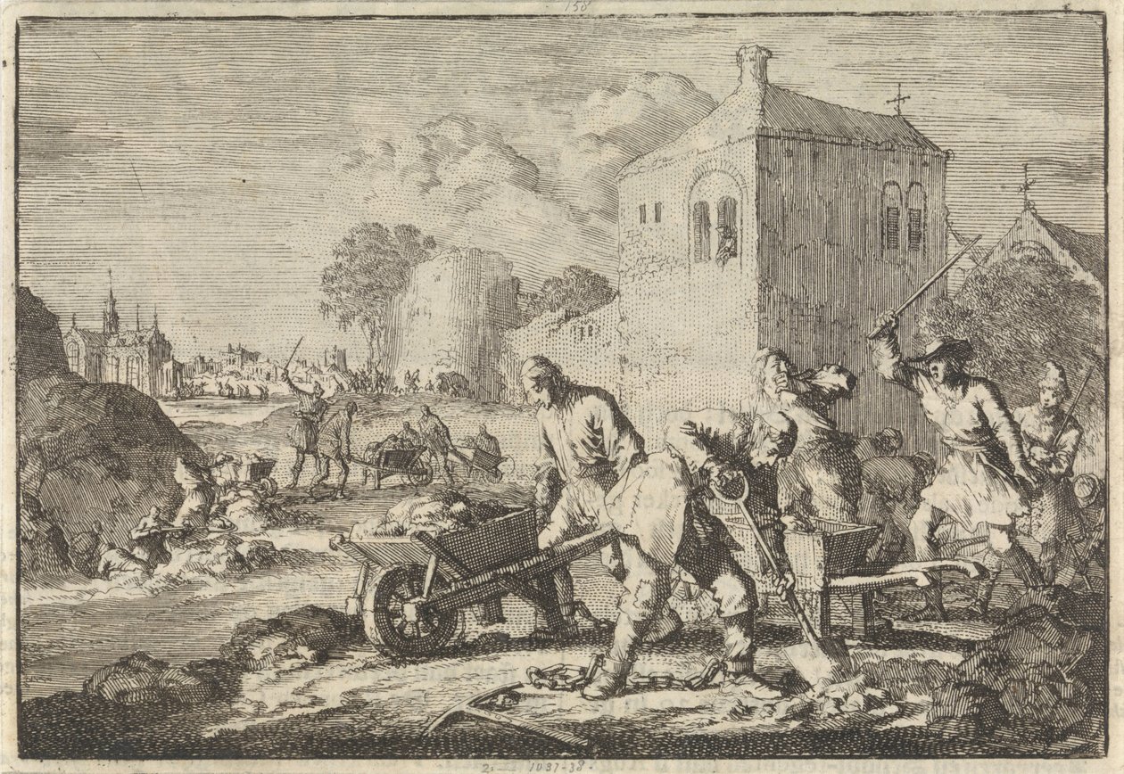 Pasteurs réformés en Hongrie condamnés aux travaux forcés, 1674 - Jan Luyken