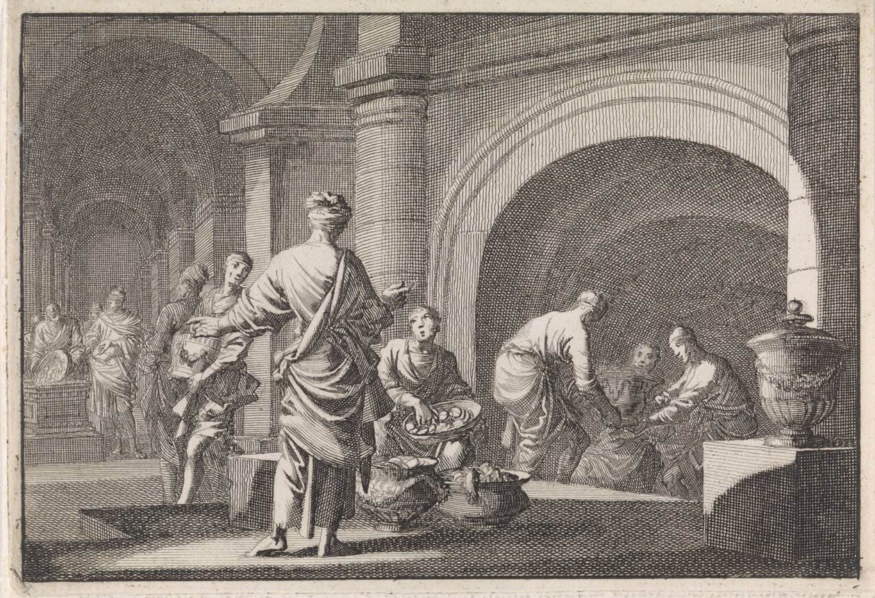 Hyrcan pille les trésors du tombeau de David - Jan Luyken