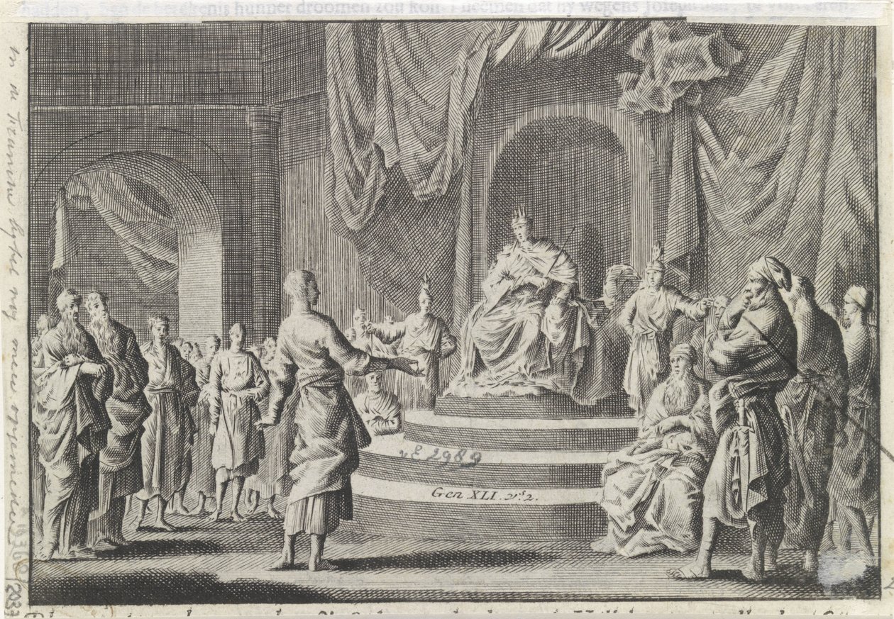 Joseph interprète les rêves du pharaon - Jan Luyken