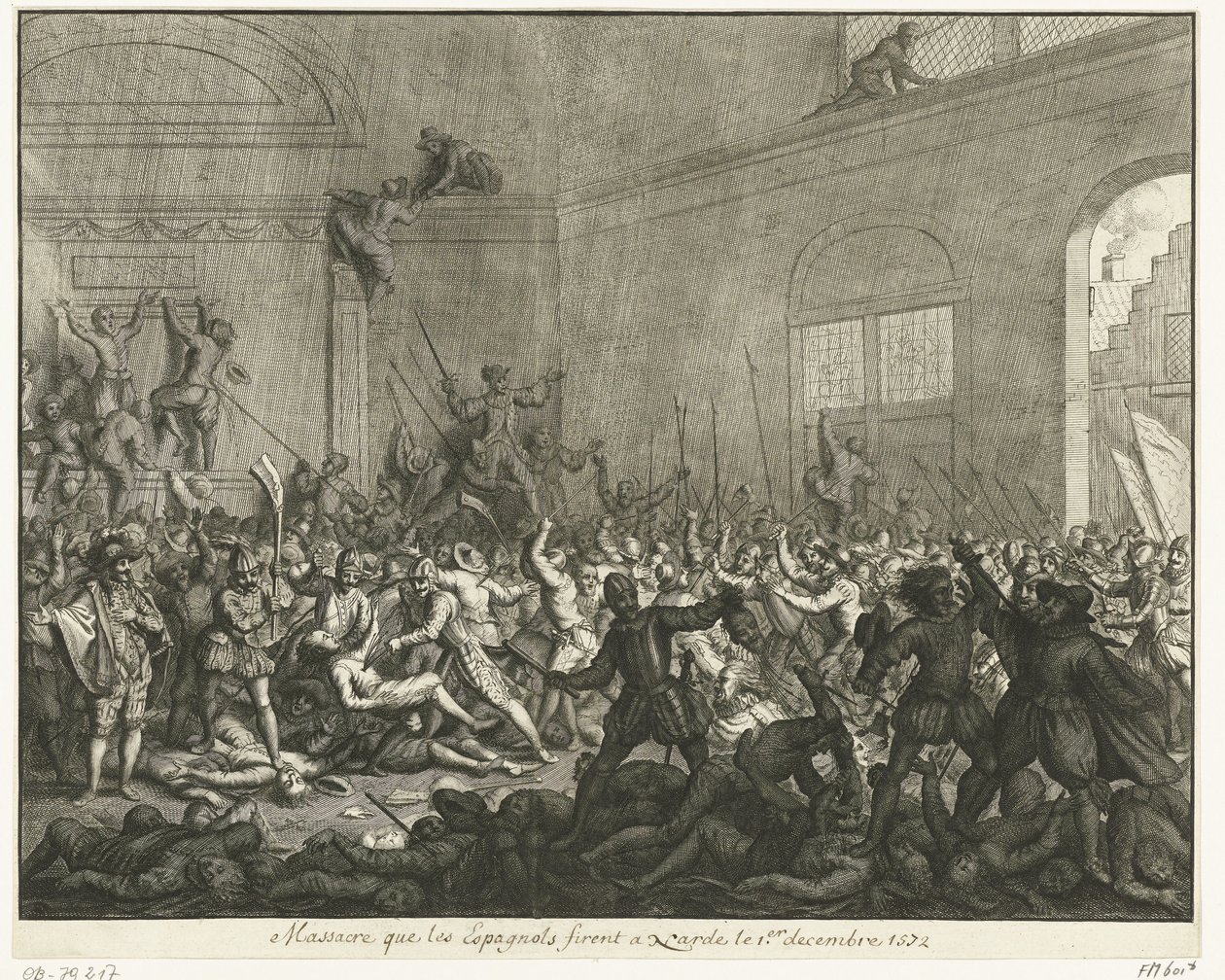 Meurtre dans une église à Naarden, 1572 - Jan Luyken